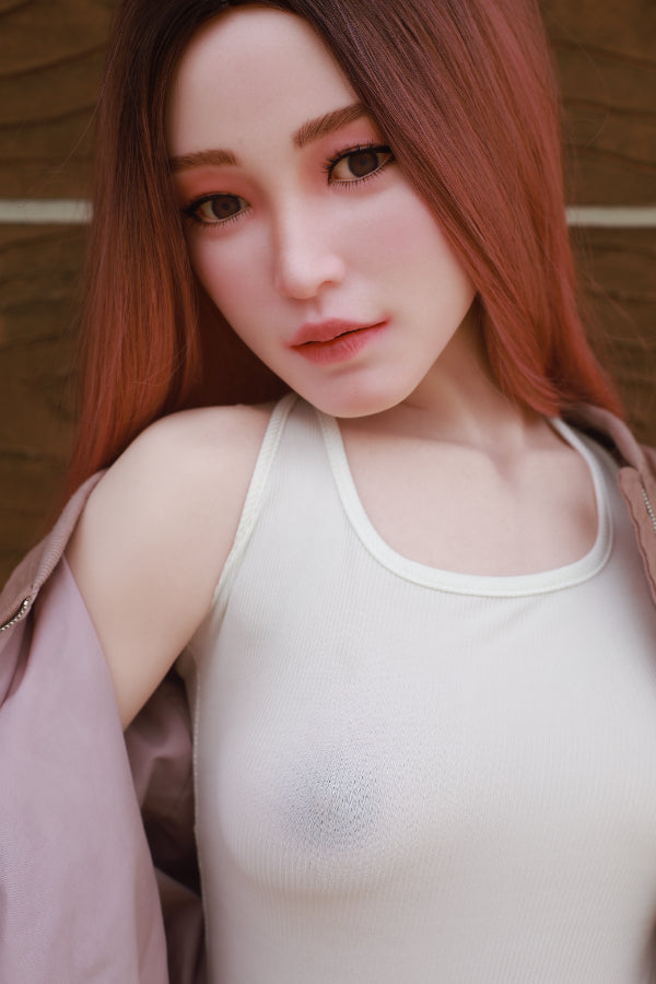 Ultra Small Breast Movable Jaw Full Silicone Sex Doll Hannah 157cm.