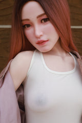 Ultra Small Breast Movable Jaw Full Silicone Sex Doll Hannah 157cm.