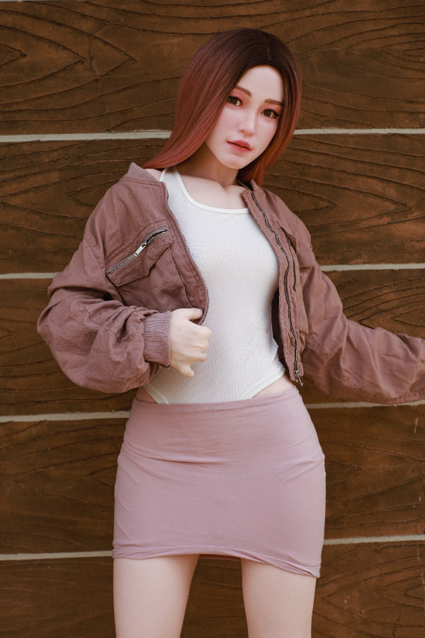 Ultra Small Breast Movable Jaw Full Silicone Sex Doll Hannah 157cm.