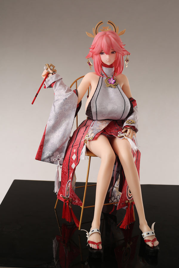 Free Clothes Anime Genshin Impact Silicone Sex Toy Yae Miko 65cm