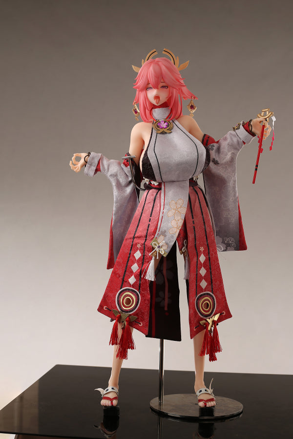 Free Clothes Anime Genshin Impact Silicone Sex Toy Yae Miko 65cm