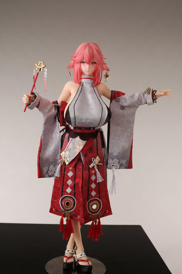 Free Clothes Anime Genshin Impact Silicone Sex Toy Yae Miko 65cm