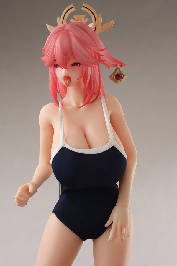 Free Clothes Anime Genshin Impact Silicone Sex Toy Yae Miko 65cm