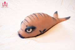 #F1 Tan TPE Fish Sex Toy, 38cm Girth, M16 Connector