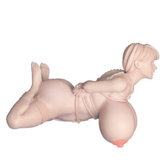 MRL anime sex doll Anna sitting pose with large exposed breasts