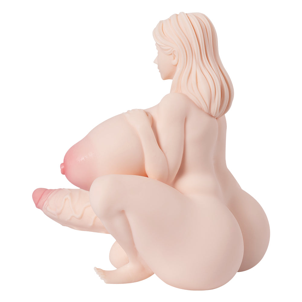 Close-up of MRL Big Futa's big jiggly boobs