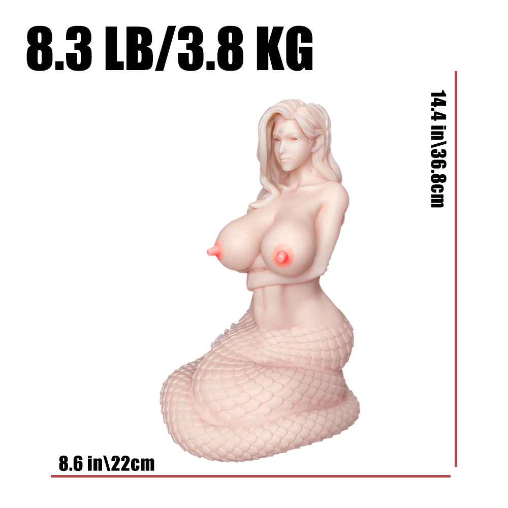 Side view of Big Joe hentai fantasy doll    