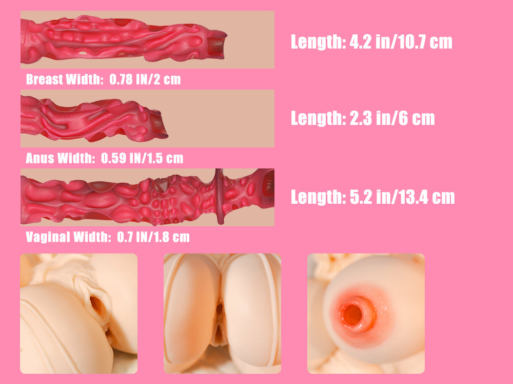 Dual channel onahole tunnels of Big Nomi